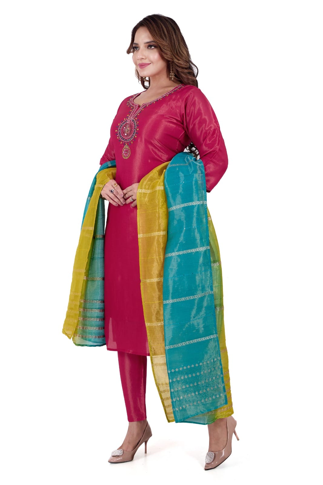 π Bold in Beauty β Fuchsia Sigara Silk 3-Piece Set π