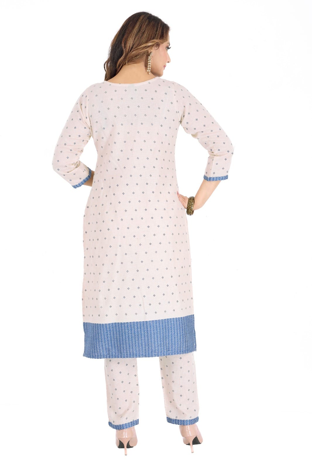 Graceful Jute Cotton Printed Suit Set